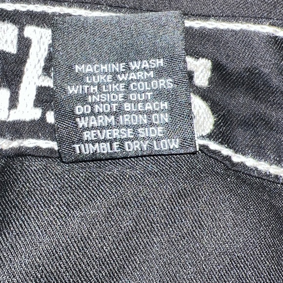 VIP Jeans Black Contrast Stitch Cargo Joggers Pants Juniors 11/12 EUC - Picture 8 of 8